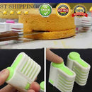 2pcs 5 Layers DIY Cake Bread Cutter Leveler Slicer Cutting Fixator Tools