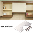 Hinge Repair Plate Set Cabinet Cupboard Furniture Mounting Installer Hardwa