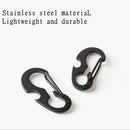 Outdoor Camping Metal D Shape Buckle Bottle Opener Spring Hook Keychain