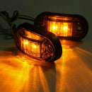Red Amber Front Rear Side Marker Indicators Truck Trailer LED Lights 2.5"