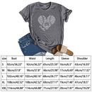 Independence Day Heart Baseball Tea (Grey M) T-Shirt