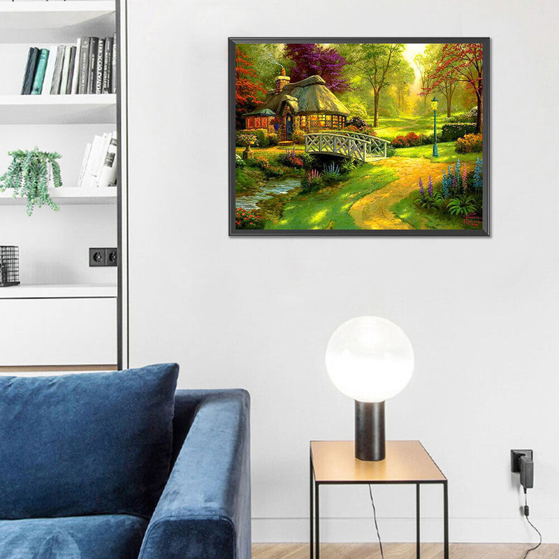 Oil Drawing By Numbers Deer Frameless 50x40cm DIY Landscape on Canvas Home Decor