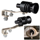Car Motorcycle Exhaust Tip Whistler Turbo Sound Simulator Blow Off Valve Black