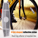 Fish Shaped Bike Safety Spoke Reflector Wheel Rim Reflective Clip (4pcs) Newly