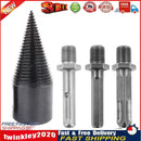 4pcs Woodworking Wood Separator Spiral Cone Reamer Splitter Drill Bit (B) Newly