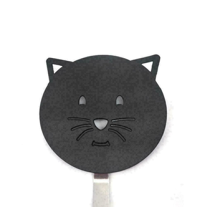 Cute Cat Spatula Black Nylon Nonstick Spatula Heat Z4M6 Flipper Resistant J3B7
