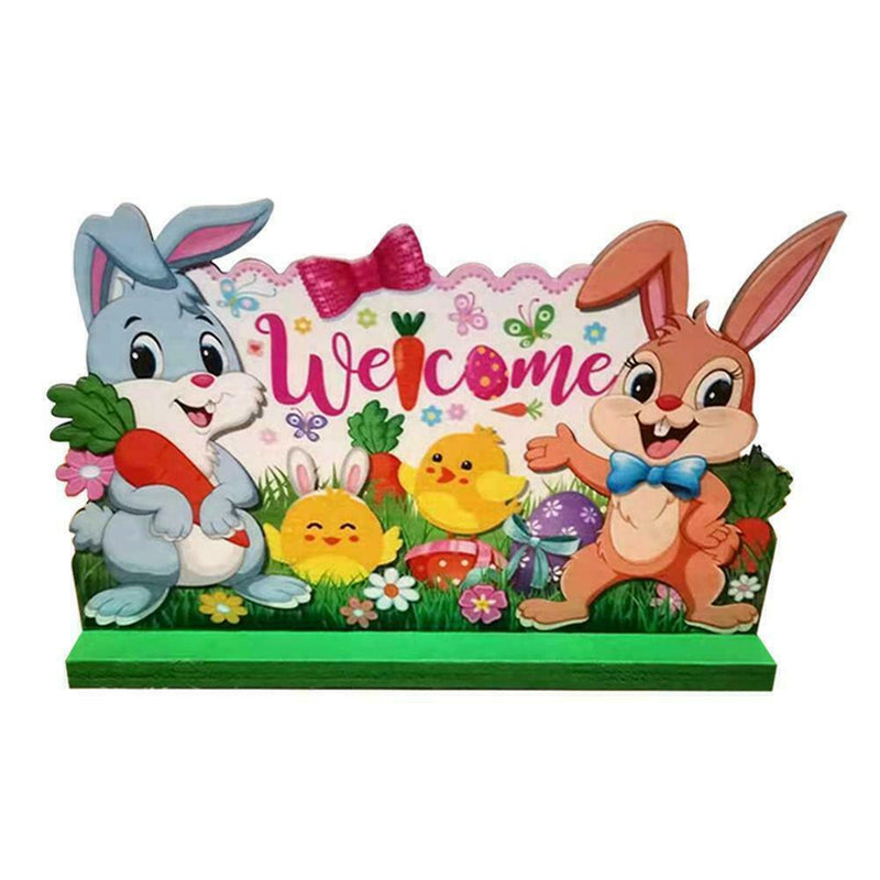 Wooden Easter Egg Easter Chick Valentines Day Gifts Happy Easter Ornament P8I5