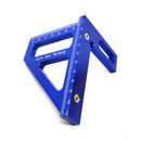 Woodworking Square Protractor Miter Triangle Ruler Layout Tools (Blue) Newly