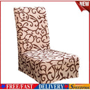 Printing Pattern Elastic Home Hotel Dining Chair Covers(Champagne)
