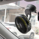 F402 Car Truck Fan with Suction Cup USB Powered 3-Speed Dashboard Desk Fan