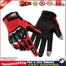 Anti-Skid MTB Bicycle Motorcycle Bike Protective Gloves (Red Full Finger) Newly
