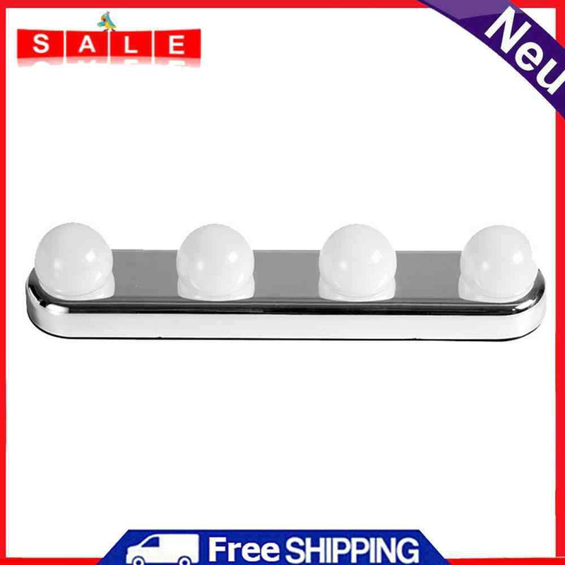 Mutipule-Uses 4 LED Highlight Mirror Lamp Ceramic Glass Desktop Suction Lights