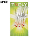 Fishing Hooks Jig Head 5 PCS Fish Head String Luminous Crappie Sharp G2H8
