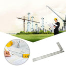 Steel L-Square Angle Ruler 90° Ruler For Woodworking Top Carpenter Tool R2O6