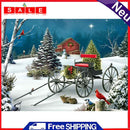 5D DIY Full Drill Cross Stitch Christmas Carriage Diamond Painting Embroidery