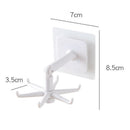 360 Degrees Rotated Kitchen Hooks Adhesive 6 Hooks Wall Door Clothes Bag Ha