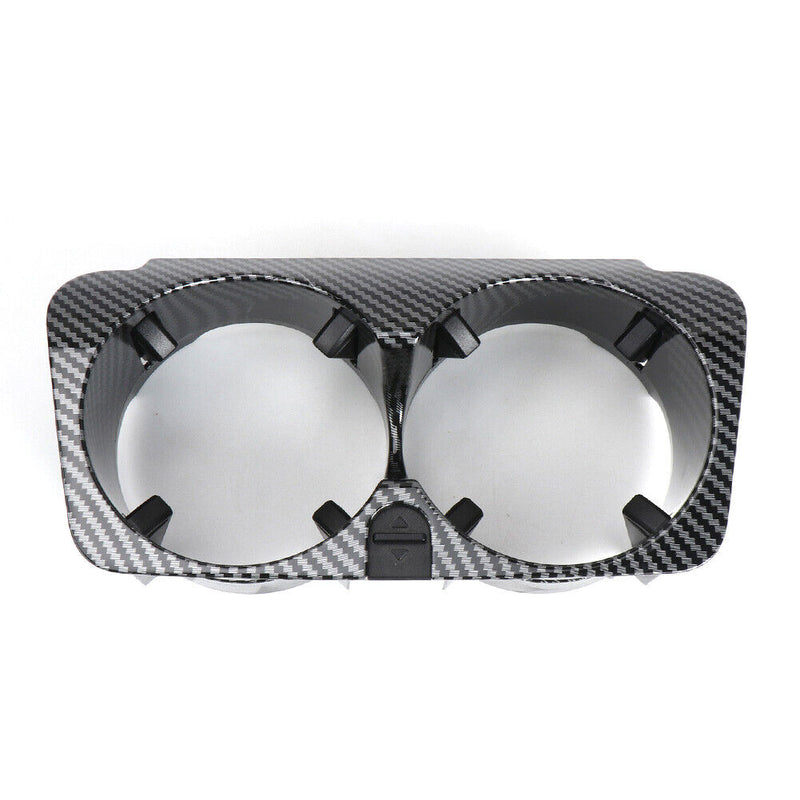 Car Center Console Water Cup Holder for Mercedes W205 (Black Carbon Fibre) Newly