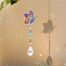 DIY 5D Diamond Painting Rainbow Maker Wind Chime Light Catcher (Butterfly) Newly