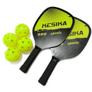 2pcs Pickle Paddles Rackets + 4 Balls Lightweight Outdoor Indoor Sports Racquet