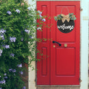 Farmhouse Decorations Vertical Wreaths Welcome Sign Hanging Door Sign Porch