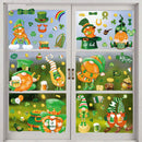 Window Clings Decals 130 Pcs St. Patricks Day Shamrock Window Static Stickers