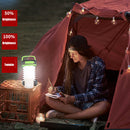 Solar Powered Rechargeable Collapsible LED Lanterns Emergency Camping Flashli