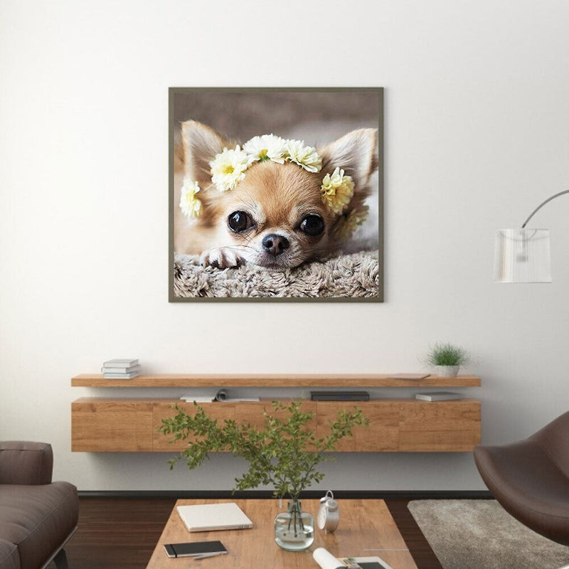 DIY Diamond Painting Kits Full Square Drill Flower Puppy Mosaic Home Decorati
