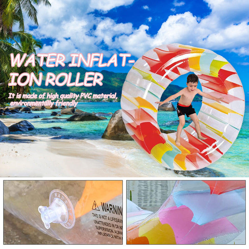 Reusable Summer Water Roll, Durable, Lightweight PVC Material for Poo
