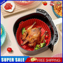#A Silicone Air Fryer Pot Bakeware Reusable Environmentally for Oven Steamer Coo