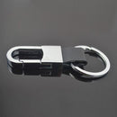 Fashion Black Leather Underwired Keyring Keychain Keyring Ring-S