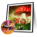 5D DIY Diamond Painting Kits Red Mushroom Full Round Drill Wall Decor Art