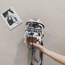 Fashion Women Casual Animal Pattern Printing Small Shoulder Chest Bag Handbags