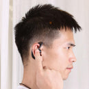 Universal 2 Pin G Shape K Type Ear Hook Earpiece Headset w/PTT Mic for Kenwood