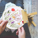Arts Handmade Cross Stitch DIY Starter Suits Cloth Threads Tools Embroidery Kit