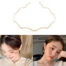 Accessories Geometric Thin Headbands Wave Bending Hair Hoop Metal Headdress