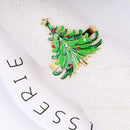 6PCS Napkin Rings Christmas Tree Garland Tableware Decoration Festive`