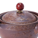 Portable Chinese Gongfu Kung Fu Tea Set Rotating Ceramic Teapot Teaware (D)