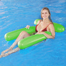 Water Inflatable Floating Net Chair/Swimming Pipes Net Pocket (Grass Green)