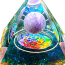 Crystal Orgonite Pyramid Healing Energy Reiki Chakra Home Office Decor (A) Newly