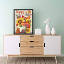 DIY Diamond Painting Pumpkin Bouquet Autumn Specially Shaped Partial Drill (KA457)