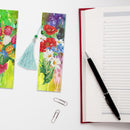 2x Flower Diamond Painting Bookmark DIY Special Shaped Drill Tassel (SQ30)