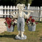 Statues Little Girl Garden Statue Two Tone Stone Garden Statues Garden Decor