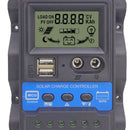 12V/24V PWM LCD Auto Solar Charger Controller w/ Light Time Control (30A) Newly