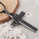 Cool Cross Pendant Necklace Boy Girl Jewelry Unisex Gun Black