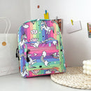 Preppy Style Canvas Cartoon Print Knapsack Messenger Bag Girls Small Handbags