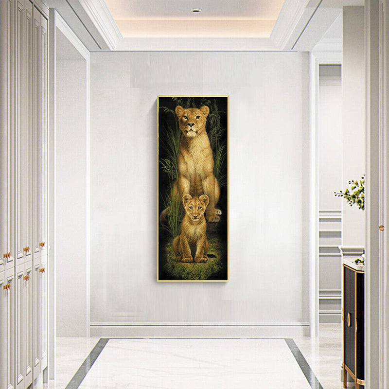 5D DIY Diamond Painting Kits Full Round Drill Animal Mosaic Picture Wall Deco
