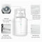 Dispenser Nail Polish Storage liquid container Push Down Pump Empty Bottle