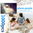 Educational Assembling Toys 1000pcs DIY Light Giant Cat Puzzle for Kids Adu