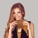 15 Pipes Pan Flute G Key Chinese Traditional Bamboo Musical Instruments Newly