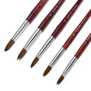 Handle Nail Painting Brush Sable Hair Acrylic Nail Art Brush Flower Drawing Pen